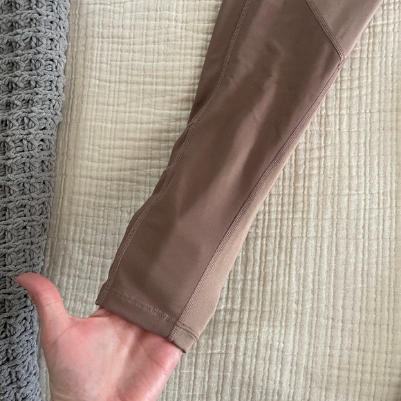 FREE PEOPLE MOVEMENT CLAY HIGH RISE MESH LEGGING SIZE SMALL full length - Picture 9 of 10